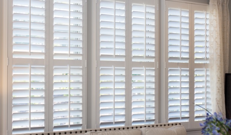 Faux wood plantation shutters in Fort Lauderdale